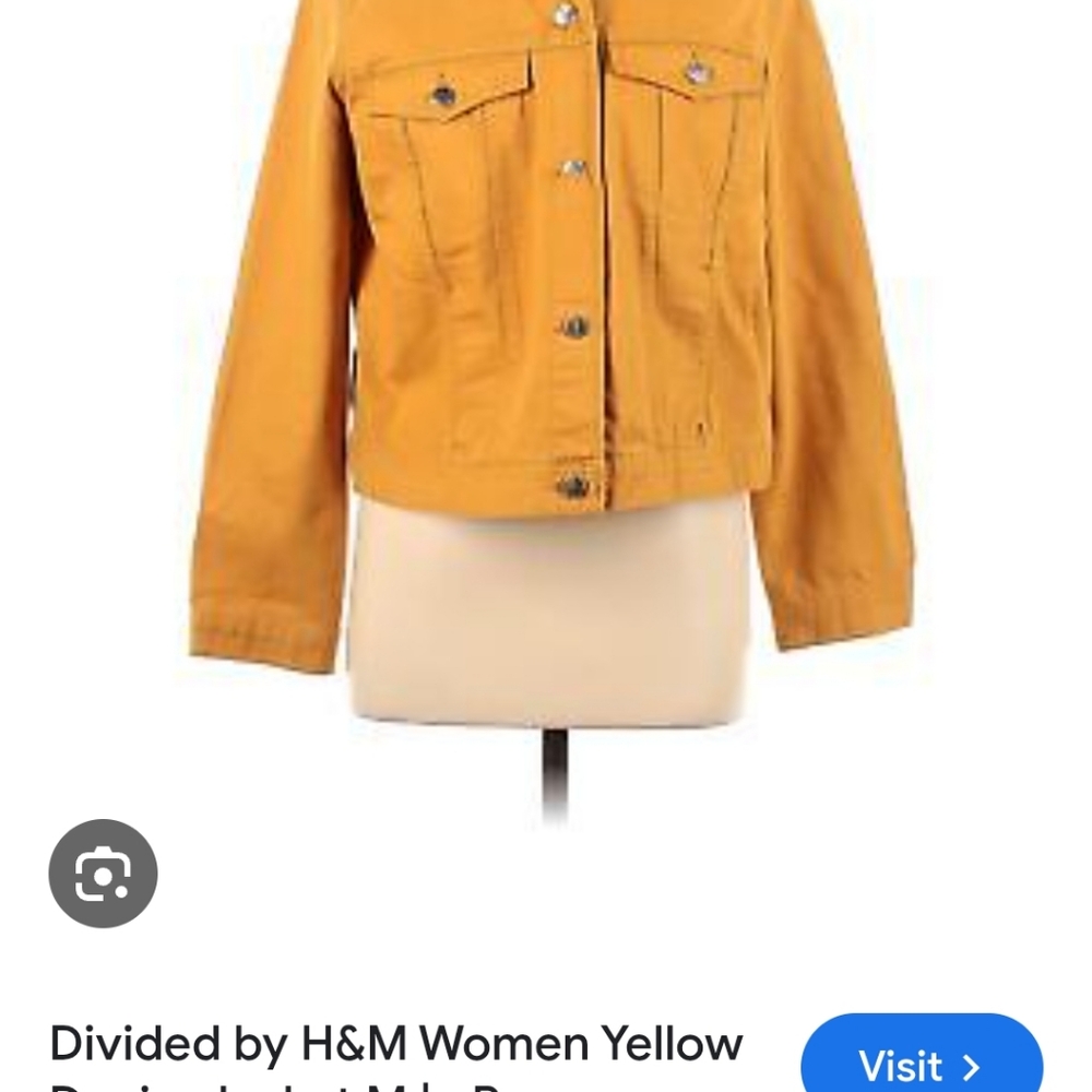 H&M Mustard Yellow Jean Jacket